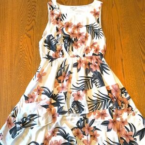 "POL" dress, NEW, sleeveless, tropical print, L